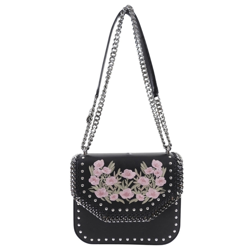 AUTH! Stella McCartney Falabella Chain Bag with Floral Embroidery - Picture 2 of 16